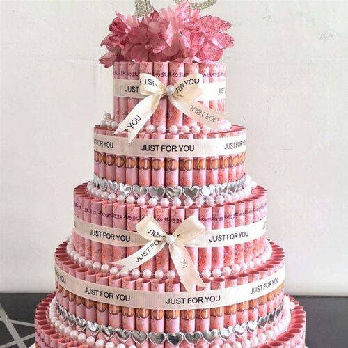 Rich Cow Roll Money Flower Cake  Material Kit Rich