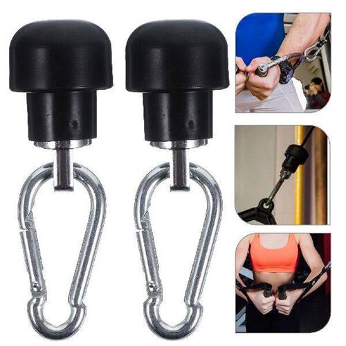 2 Sets Steel Wire Rope Terminal Adapter Snap Hook