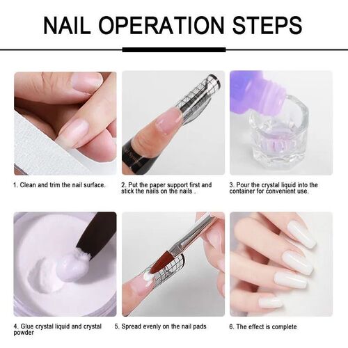 40ml Crystal Liquid With 45ml Acrylic Powder Set Lnclude
