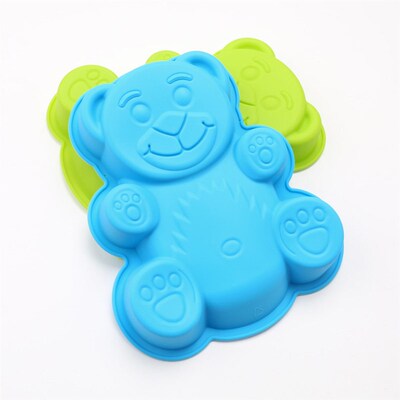 DlY Cartoon Bear Shape 3D Silicone Cake Mold Baking Tools Ba