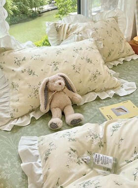 2ins Pastoral Fresh Lace Cotton Four-Piece Set Spring and Su