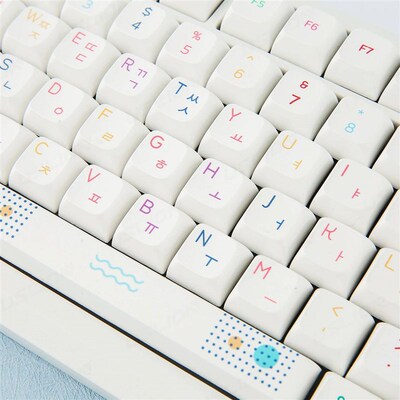 127Keys Korean PBT Keycap Neon Theme XDA Profile For Gaming