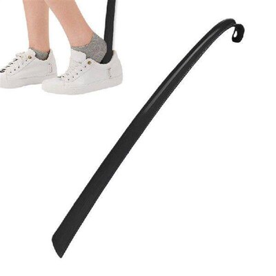 1pc Extra long flexible plastic shoe horns do not require