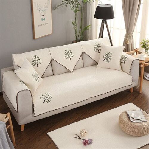 Living Room White Plush Sofa Cushion Sofa Cover Bed Corner S