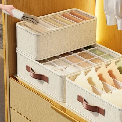 Underwear Storage Box Foldable Underwear Sock Organiser Mult