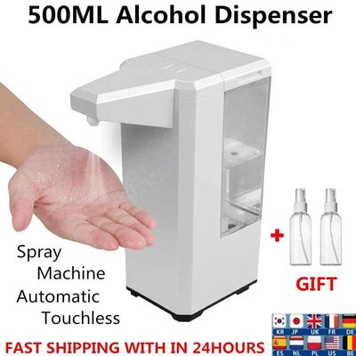 500ml Automatic Alcohol Spray Dispenser Touchless Alcohol Sa