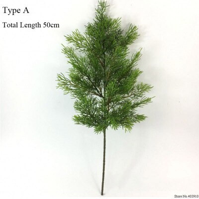Artificial Green Cypress Tree Leaf Pine Needle Leaves Branch