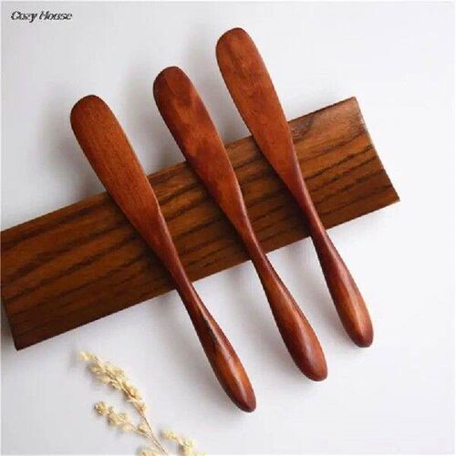 1Pc High Quality Knife Style Wooden Mask Japan Butter Knife