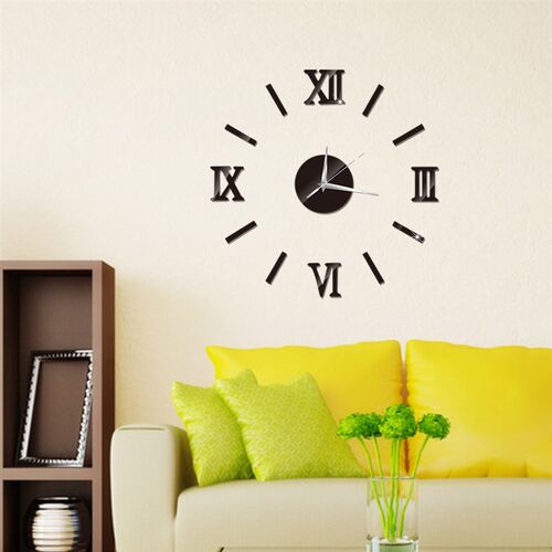 3D Luminous Wall Clock Frameless Digital Wall Clocks DIY Acr