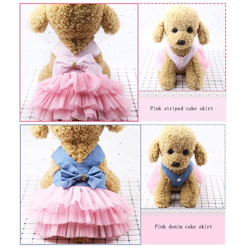Dog Dress Cat Lace Skirt Pet Summer Clothing Puppy Cat Princ