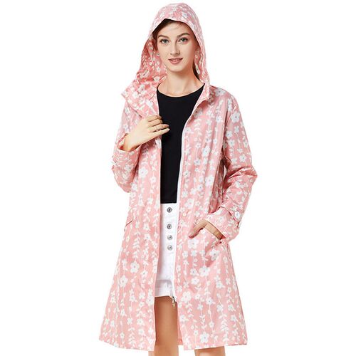 Raincoat Fashion Flower Style Adult Womens Outdoor Walking