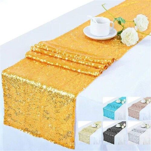 3mm wedding decoration Flash sequined table runner wedding