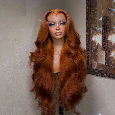 Cinnamon Auburn Colored Wig Human Hair