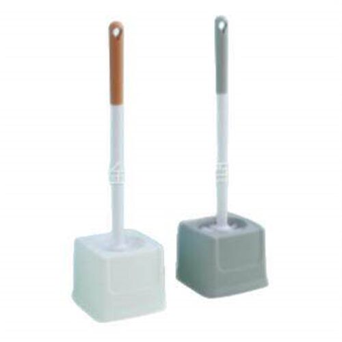 New Long-Handle Toilet Brush with Base Set, Bathroom Cleanin