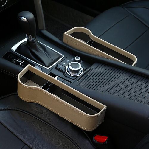 Leather car seat organizer Car gap storage box leak-proof st