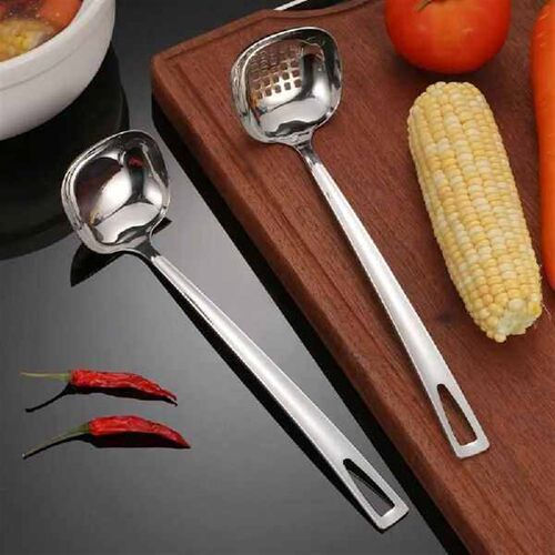 Durable Stainless Steel colander Long Handle square Cooking