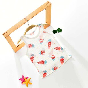 Babys Vest Childrens Summer Baby Boys and Girls Bottomin