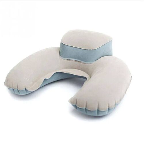 Foldable U-shaped Neck Support Pillow Inflatable Cushion Mem