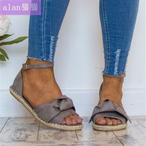 Women Sandals Summer Plus Size Shoes Lady Peep Toe Low Heels