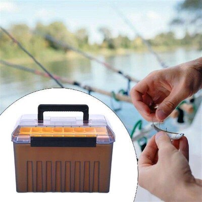 Fishing Lure Tackle Box Transparent Lid Multifunctional