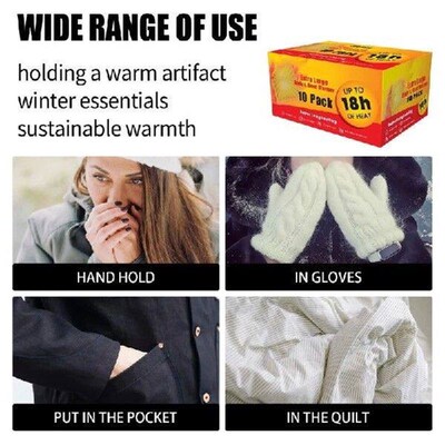 Portable Heating Pad Body Warmer Hand Foot Warmth Stickers