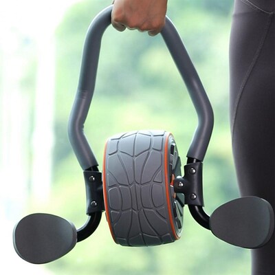 Abdominal Roller Abs Wheel with Elbow Support Knee Pad 4D
