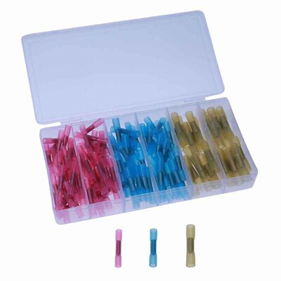 140pcs 22-10 Wire Heat Shrink Crimp Butt for AWG Insulated W
