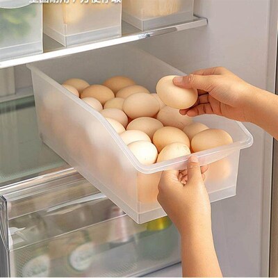 Egg storage basket, pull-out style refrigerator and freezer