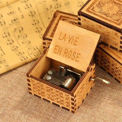 Musical Theme Box Lightweight La Vie In Rose Music Box