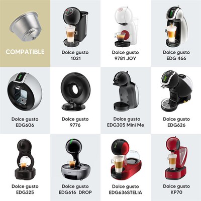 Reusable Coffee and Milk Foam Capsules for Nescafe Dolce Gus