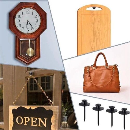 50 Pcs Double Headed Picture Hangers Nails Thumb Tacks
