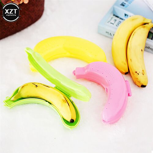 Cute 3 Colors Fruit Banana Protector Box Holder Case Lunch C