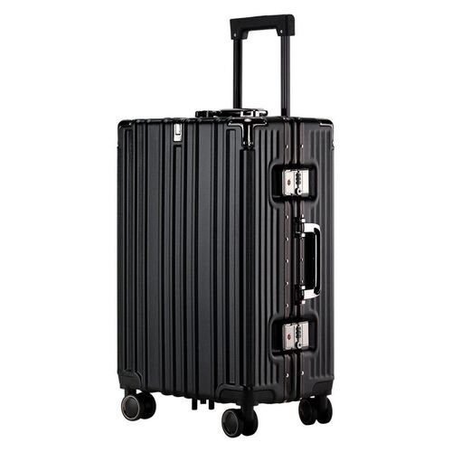 New style suitcase pc aluminum fre trolley case ti-scratch w