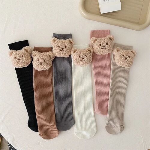 New Baby Socks Kids Toddler Boys Knee High Long Soft Cotton