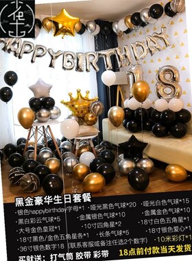 Ballons Happy Birthday Balloons Party Decorations set meal