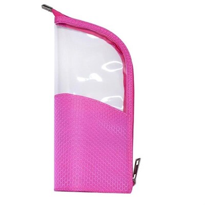 Makeup Bag Brush Holder Pencil Case Zipper Closure Stand-up