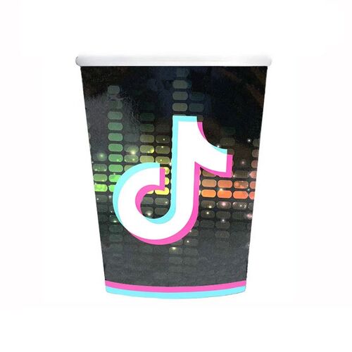 Tik Music Theme Birthday Party Decoration Tableware Paper Cu