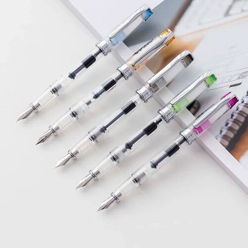 Candy Color Transparent Fountain Pen Extra Fine Nib 0.38mm S