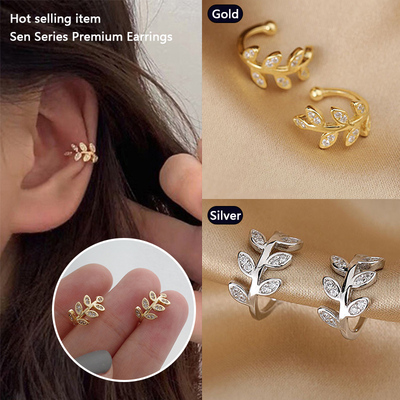 1Pcs Hot Sale Cute Metal Leaf Earcuff Clips On Earring for