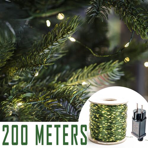 100M LED String lights Green Wire Fairy Lights warm white Ga