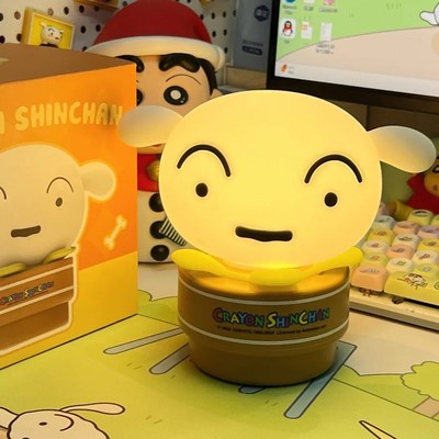 Crayon Shin-chan  蜡笔小新 野原小白盆栽灯 趣味公仔 正版授权