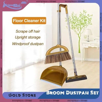 3pcs Set Broom Dustpan Set Combination Household Floor Clean