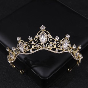 Simulated Pearls Crystal Wedding Tiaras And Crowns For Queen