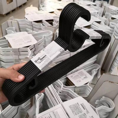 ikea hanger no trace hanger wardrobe black white clothes