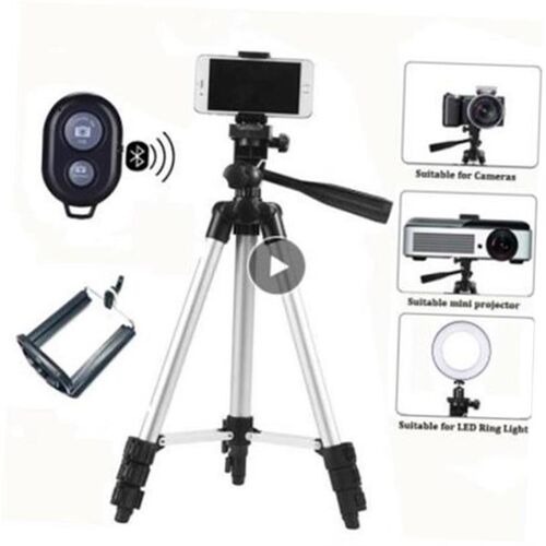 For Mobile SmartPhone Camera Tripod Stand Holder Clip Remote