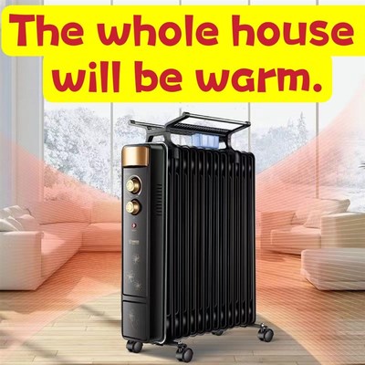 2000W Electric Room Heater Oil-filled Space Radiator 10-25
