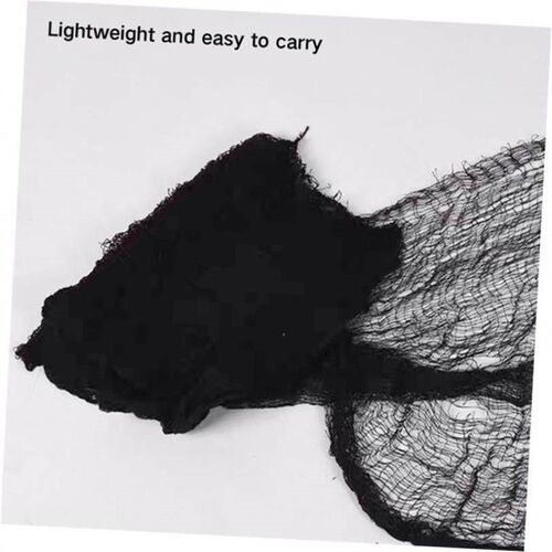 HOT SALES!!! Black Halloween Creepy Gauze Large Grid Yarn