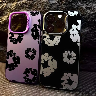 Black Flower D-Denims T-Tears Phone Case For iPhone 16 15 14