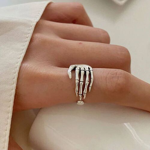 rend Punk Resizable Ring For Women Men Girl Rock Vintage Cre