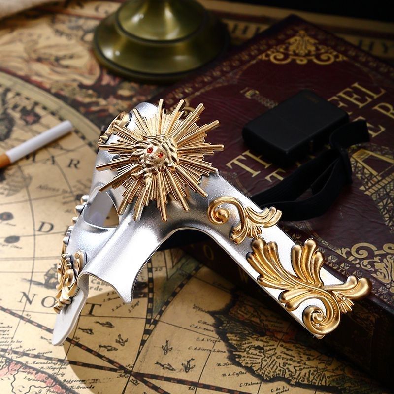 威尼斯半脸面具万圣节狂欢节cos化装舞会复古太阳欧式假面,节庆用品/礼品,面具,淘宝优惠券,粉丝福利购,淘宝优惠卷